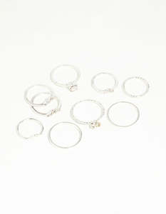 Silver Fashion: Silver Fine Moonstone Ring Pack