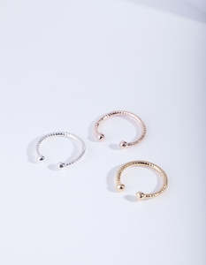 Mixed Metal Diamond Cut Septum Nose Ring Pack