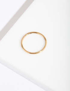 Clickers Hinged Rings: Gold Fine 10mm Clicker Earring