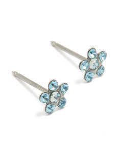 Lovisa Piercing: Surgical Stainless Steel Aqua Cubic Zirconia Daisy Piercing Stud