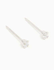 Lovisa Piercing: Surgical Stainless Steel 2MM Cubic Zirconia Piercing Stud