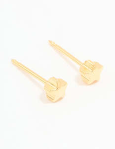 24KT Gold Plated Surgical Stainless Steel 4MM Star Piercing Stud