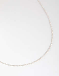 Sterling Silver Twist Chain Necklace