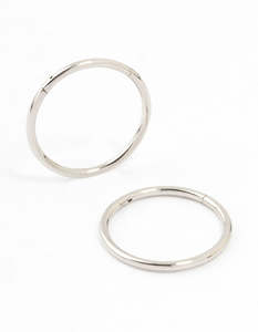 Surgical Steel Earrings: Surgical Steel Sleeper Earrings 12MM