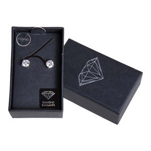 Crystal Earrings: 1Ct Round Crystal Stud