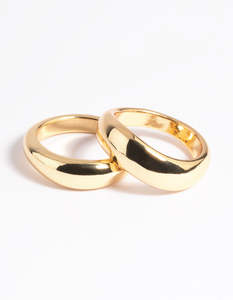 Gold Plated Ring Set