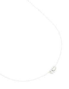 Sterling Silver Pebble Pendant Necklace