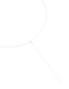 Sterling Silver Necklaces: Sterling Silver Adjustable Chain Y-Necklace