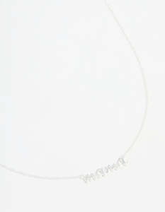 Sterling Silver Mama Pendant Necklace