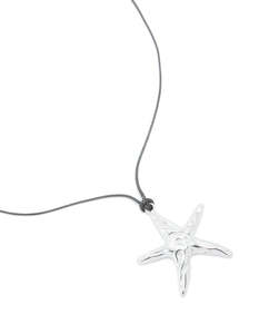 Star Earrings: Waterproof Stainless Steel Starfish Cord Necklace