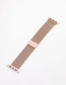 Rose Gold: Rose Gold Mesh Watch Strap 38/40/41