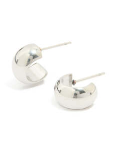 Surgical Steel Earrings: Surgical Steel Mini Bubble Huggie Earrings