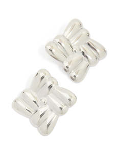 Cross Earrings: Waterproof Stainless Steel Cross Over Stud Earrings