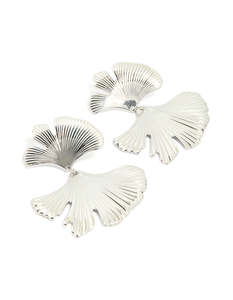 Statement Earrings: Waterproof Stainless Steel Statement Petal Earrings