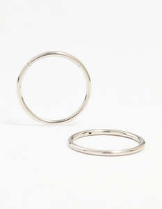 Silver: Surgical Steel Sleeper Earrings