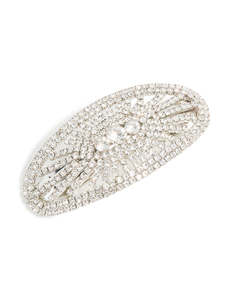Silver Diamante Hair Clip