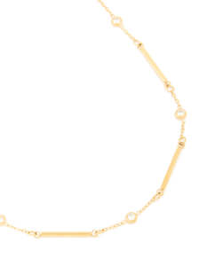 Waterproof Gold Plated Stainless Steel Pebble Station Necklace