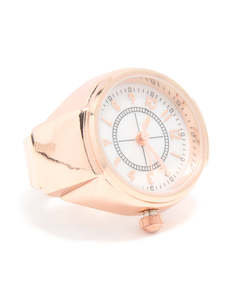 Rose Gold Statement Watch Ring