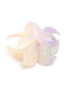 Purple: Iridescent Pearlised Tropical Claw Clip