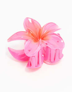 Orange: Watermelon Frangipani Hair Claw Clip