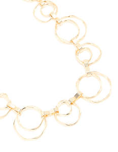 Belts: Gold Molten Double Link Belt