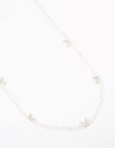 Silver Butterfly Layered Waist Chain