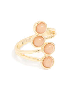 Orange: Gold Plated Stacked Pebbles Ring