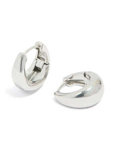 Surgical Steel Earrings: Surgical Steel Bold Oval Hoop Earrings