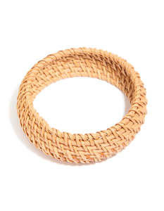 Neutrals: Brown Woven Bangle