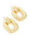 Gold Plated Brass Classic Doorknocker Earrings