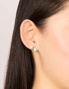 Rose Gold Earrings: Rose Gold Bumblebee Stud Earrings