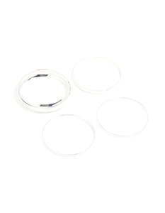 Bangles: Silver Thick & Thin Bangles 4-Pack