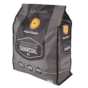 Charcoal: Heat Beads 10KG Hardwood Lump Charcoal
