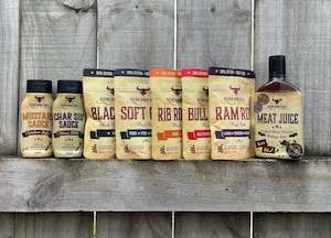 Sauce Combo Packs: Rum & Que - Complete Rub & Sauce Combo Pack (150gm Pouches)