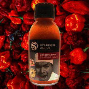 Fire Dragon Chillies: Fire Dragon Chillies Dragons Fury Hot Sauce 125ml