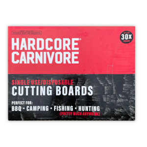 Hardcore Carnivore - Disposable Cutting Board - pack of 30