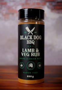 Black Dog: Black Dog BBQ - Lamb & Veg Rub 200g Shaker