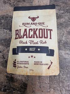 Rubs Seasonings: Rum & Que Black Out - 100gm Pouch