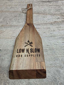 Low 'N Slow BBQ - Acacia Wooden BBQ Scraper with Bottle Opener!