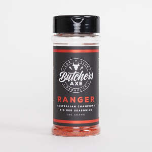 Rubs Seasonings: Butchers Axe Barbecue - Ranger - Australian Champions Big Red Seasoning