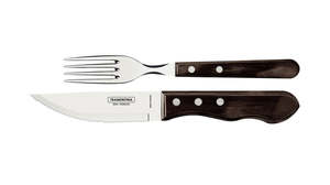 All: Tramontina Churrasco Jumbo Steak Cutlery 12 Piece Set - Brown