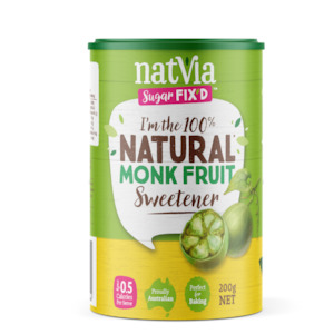 Natvia: Natvia Sugar Substitute Monk Fruit White Sweetener 200g