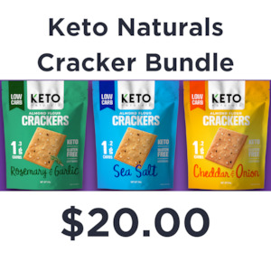 Crackers: Almond Flour Crackers- Bundle of 3
