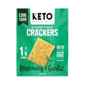 Crackers: Almond Flour Crackers- Rosemary and Garlic 64gm