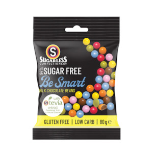 Gummies Lollies: Be Smart Chocolate coated beans - 80g