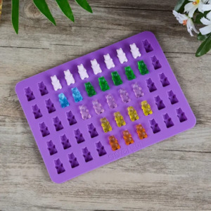 Baking Equipment: 50 Cavity Mini Gummy Bear Mould