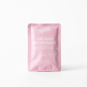 Protein Powder: Bone Broth Protein Powder - Real Strawberry SACHET