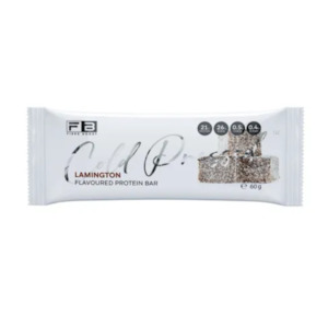 Fibre Boost Single: FIBRE BOOST Lamington - 60g Cold Pressed Protein Bar -