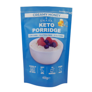 Snaxx: SNAXX Flavoured Keto Porridge - 400g CREAMY HONEY