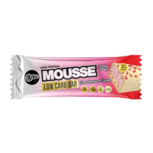 High Protein Low Carb MOUSSE Bar 55g- STRAWBERRIES & CREAM